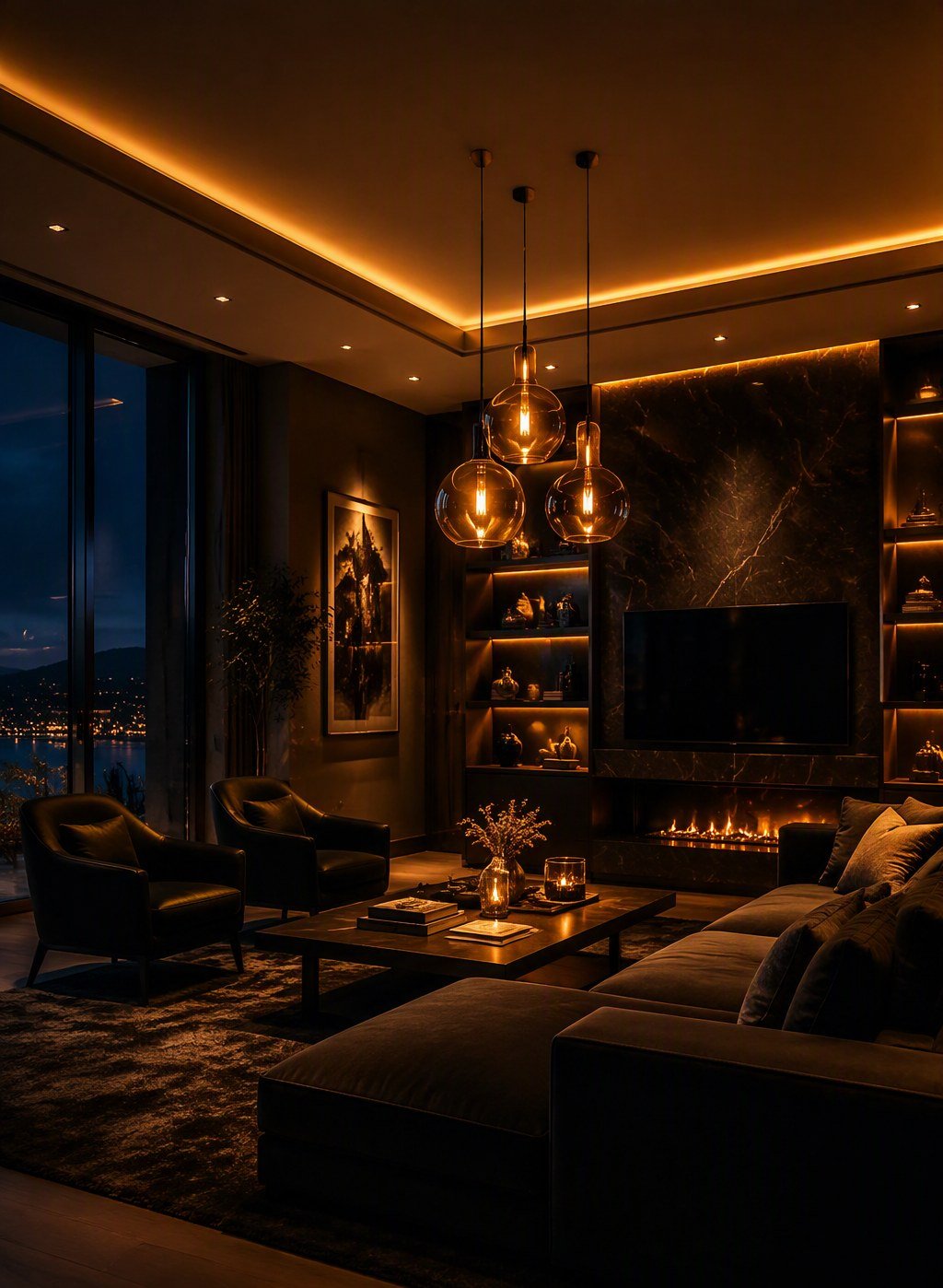 Premium LED-lit interior designed by Sebanz Lighting Hub