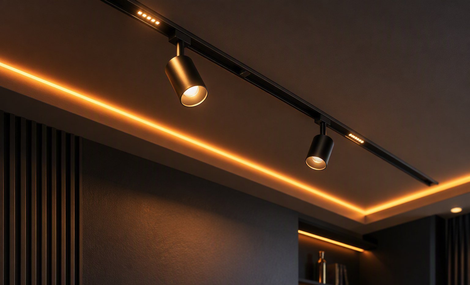 Smart LED track and cove lighting